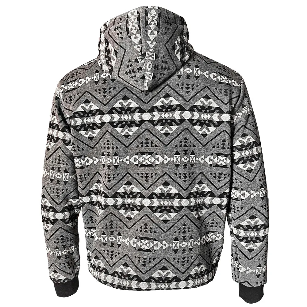Men's Hoodie Graphic Geo Tribal Front Pocket Pullover Drawstring Hoodie Jacket