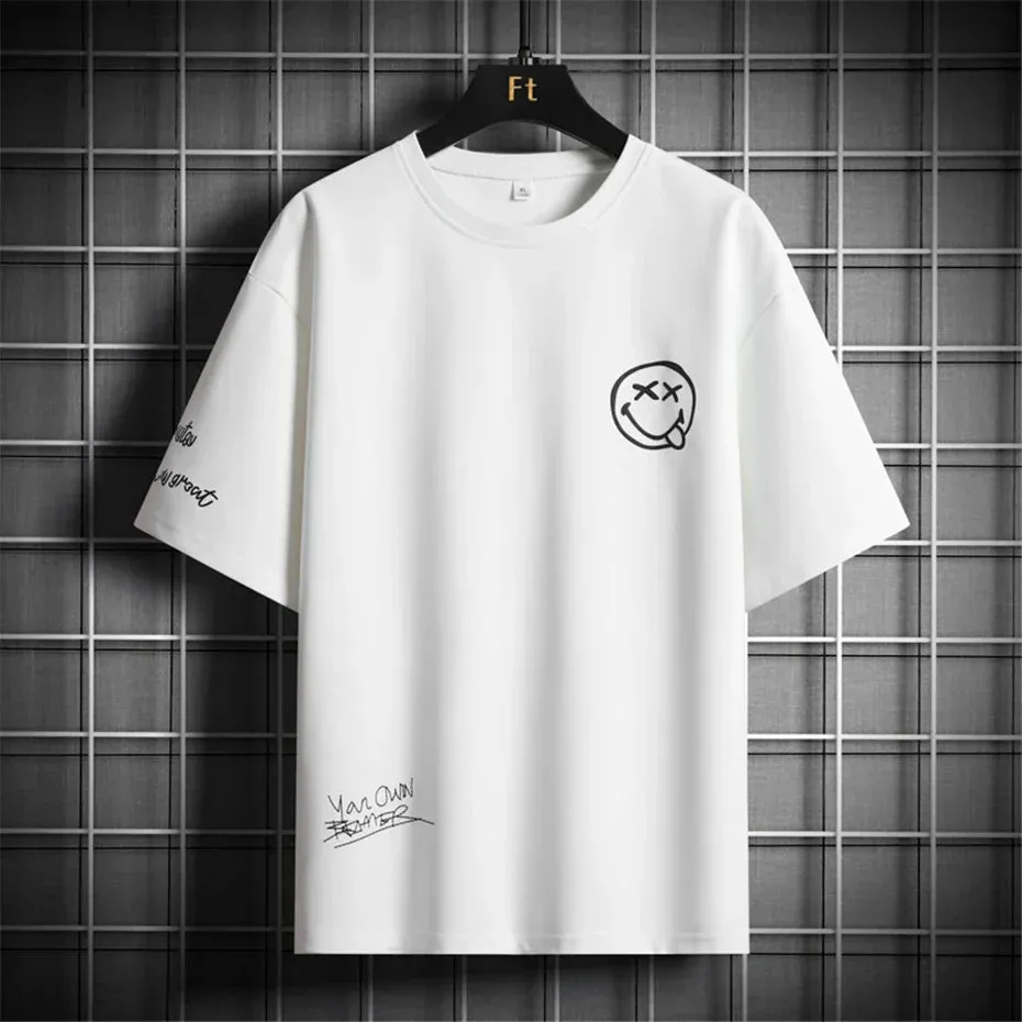 Men's Streetwear T-Shirt - Summer Casual Short Sleeve Top