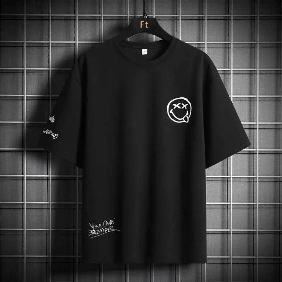 Men's Streetwear T-Shirt - Summer Casual Short Sleeve Top