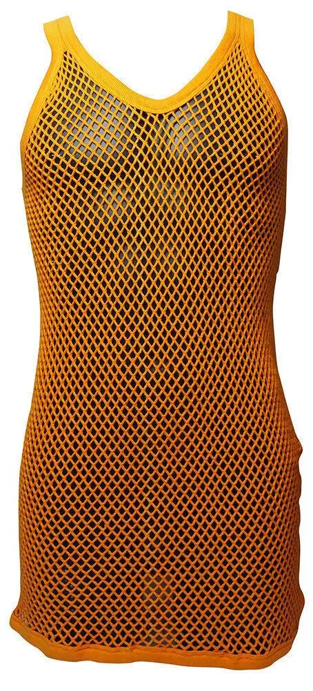Mens String Mesh Vest 100% Cotton Mesh Fish Net Fitted String Vest Size-M To XL