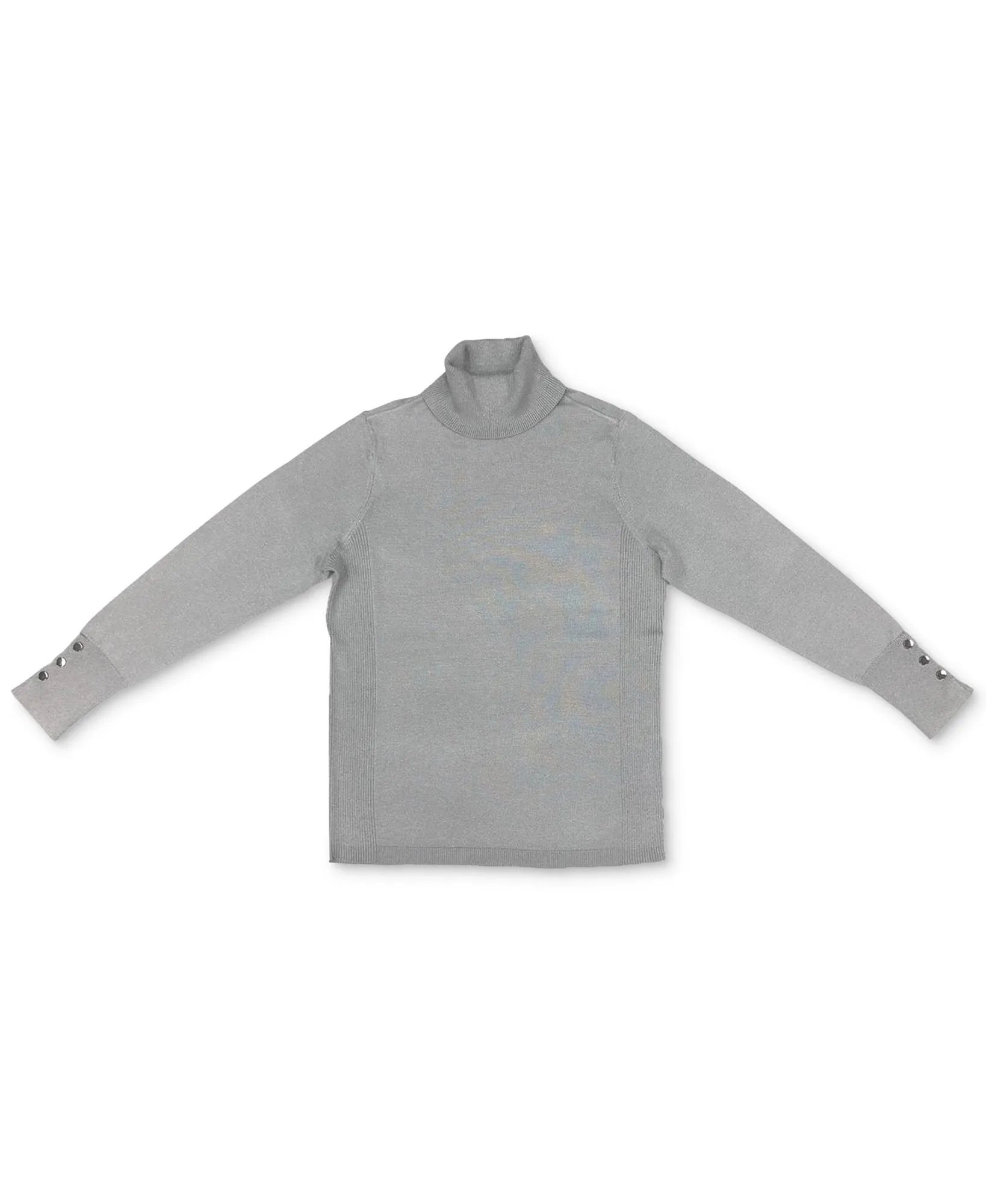 Metallic Turtleneck Sweater