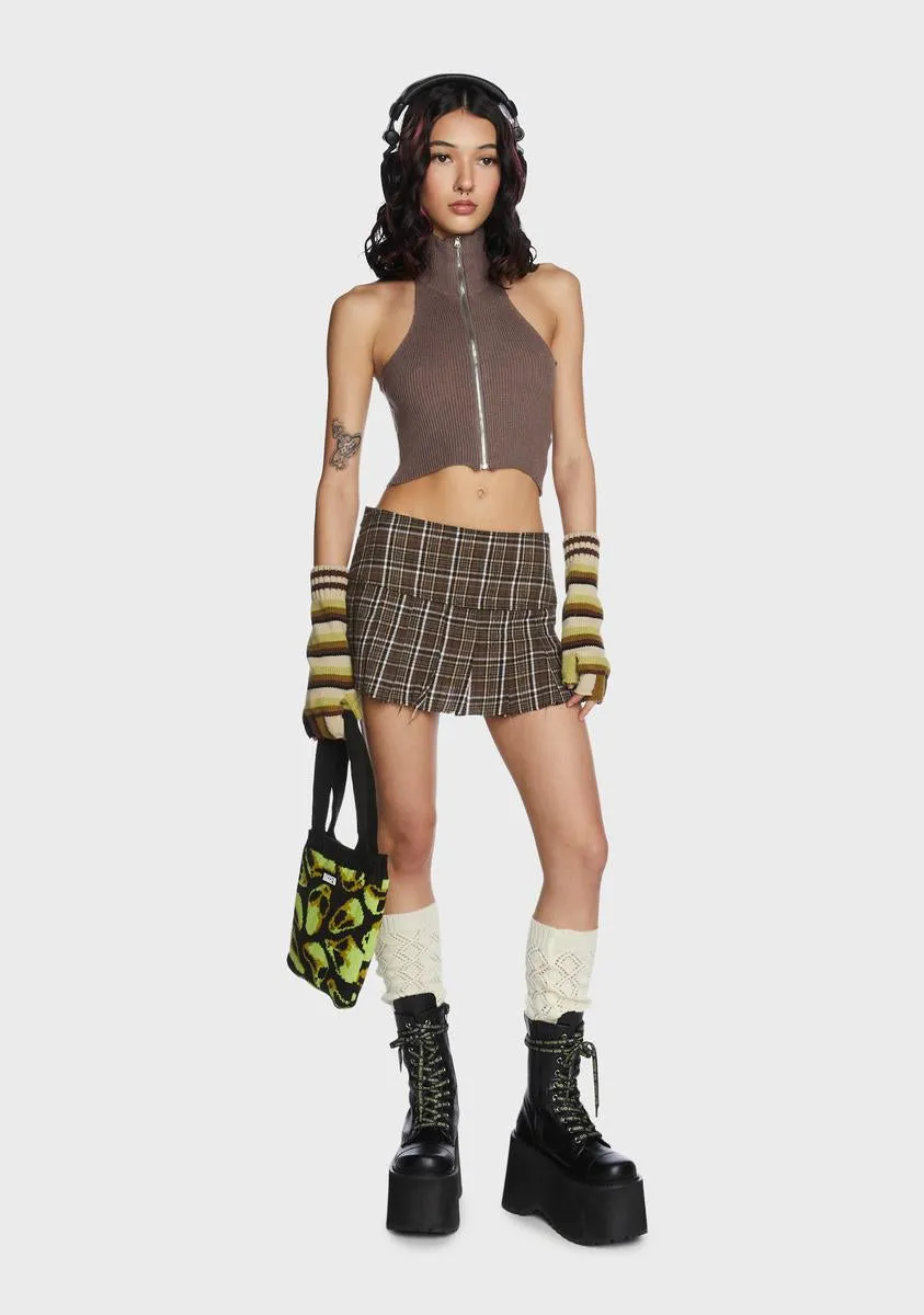 Mocha Stayin' Quiet Turtleneck Top