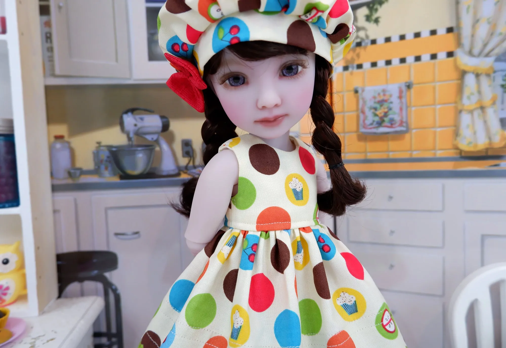 Morning Muffins - dress with boots for Ruby Red Fashion Friends doll
