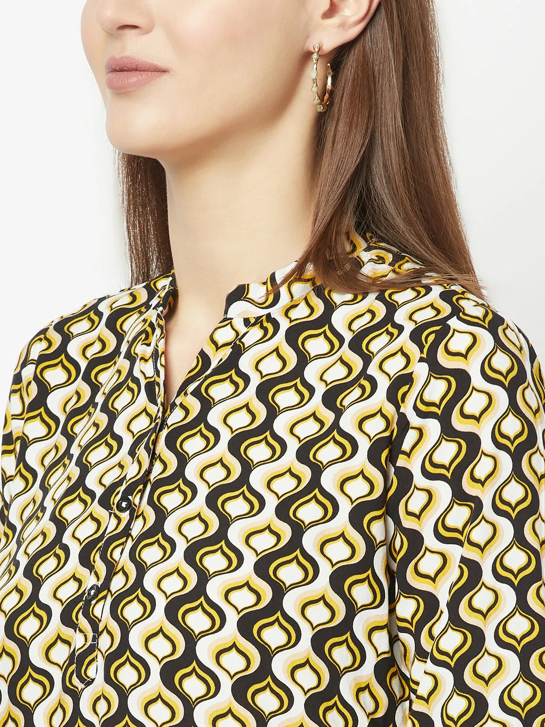 Motif Printed Top