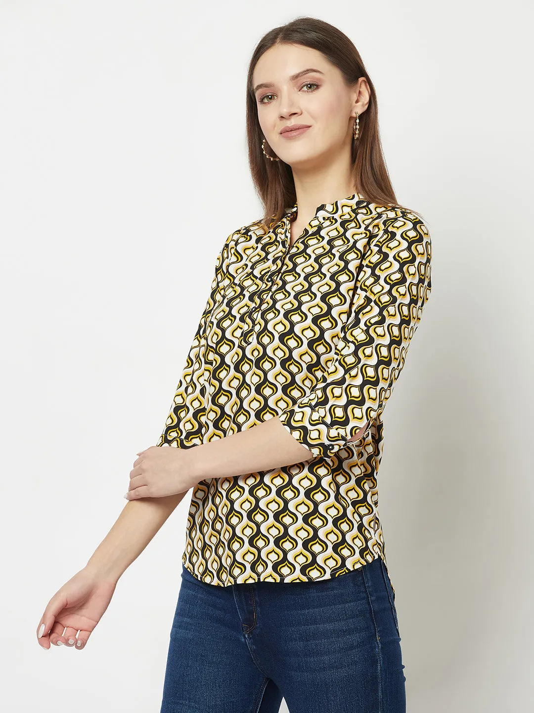 Motif Printed Top