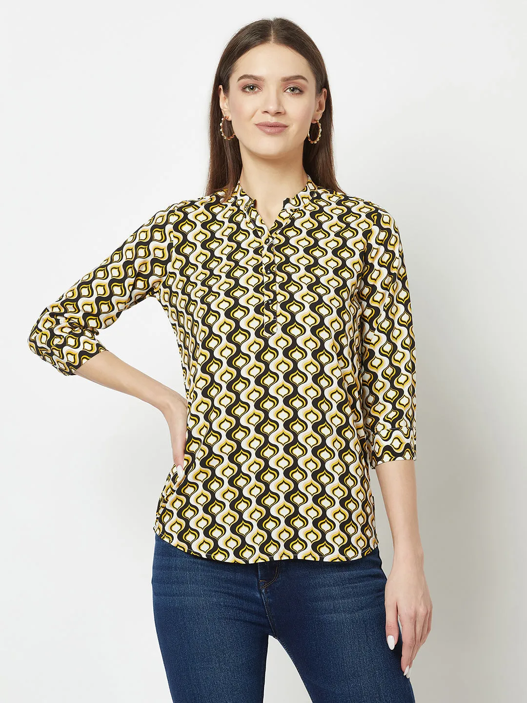 Motif Printed Top