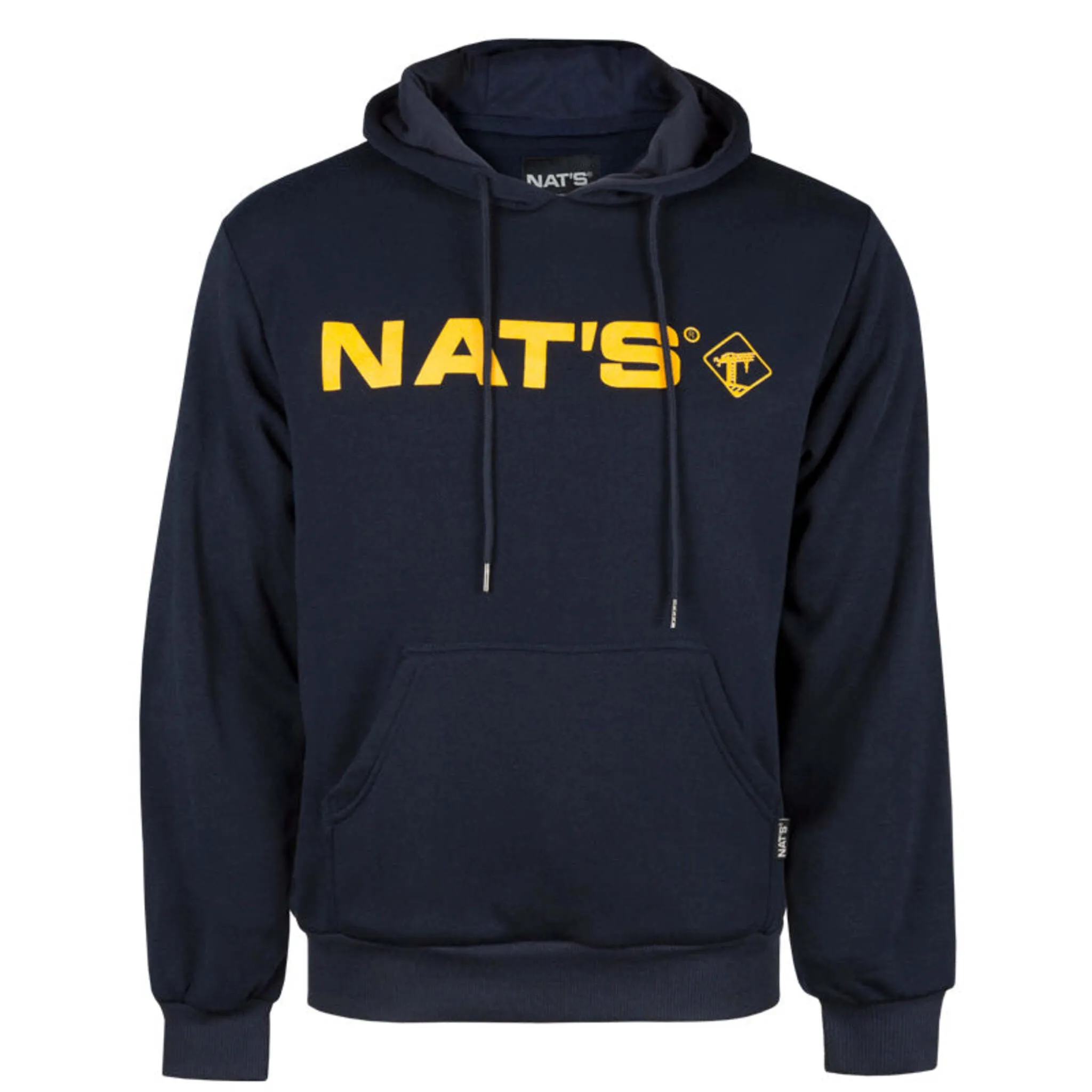 Nats WK076L Men’s Pullover Work Hoodie with NAT’S Logo, 100% Polyester, Cotton-Lined Hood, Soft Brushed Interior, Wide Work Cut, 295g/m² | Sizes S-3XL