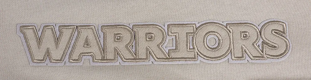 NBA GOLDEN STATE WARRIORS NEUTRAL WOMEN'S CROPPED PO HOODIE (TAUPE)