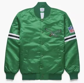 NFL Philadelphia Eagles Satin Jacket Men and Women