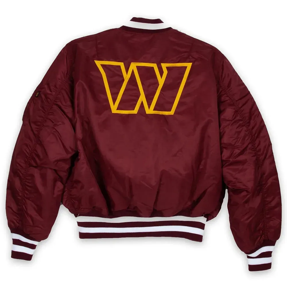 NFL Washington Commanders Satin Jacket For Men & Women