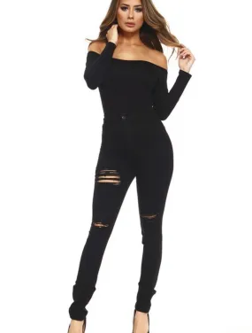 OFF THE SHOULDER BASIC BODYSUIT