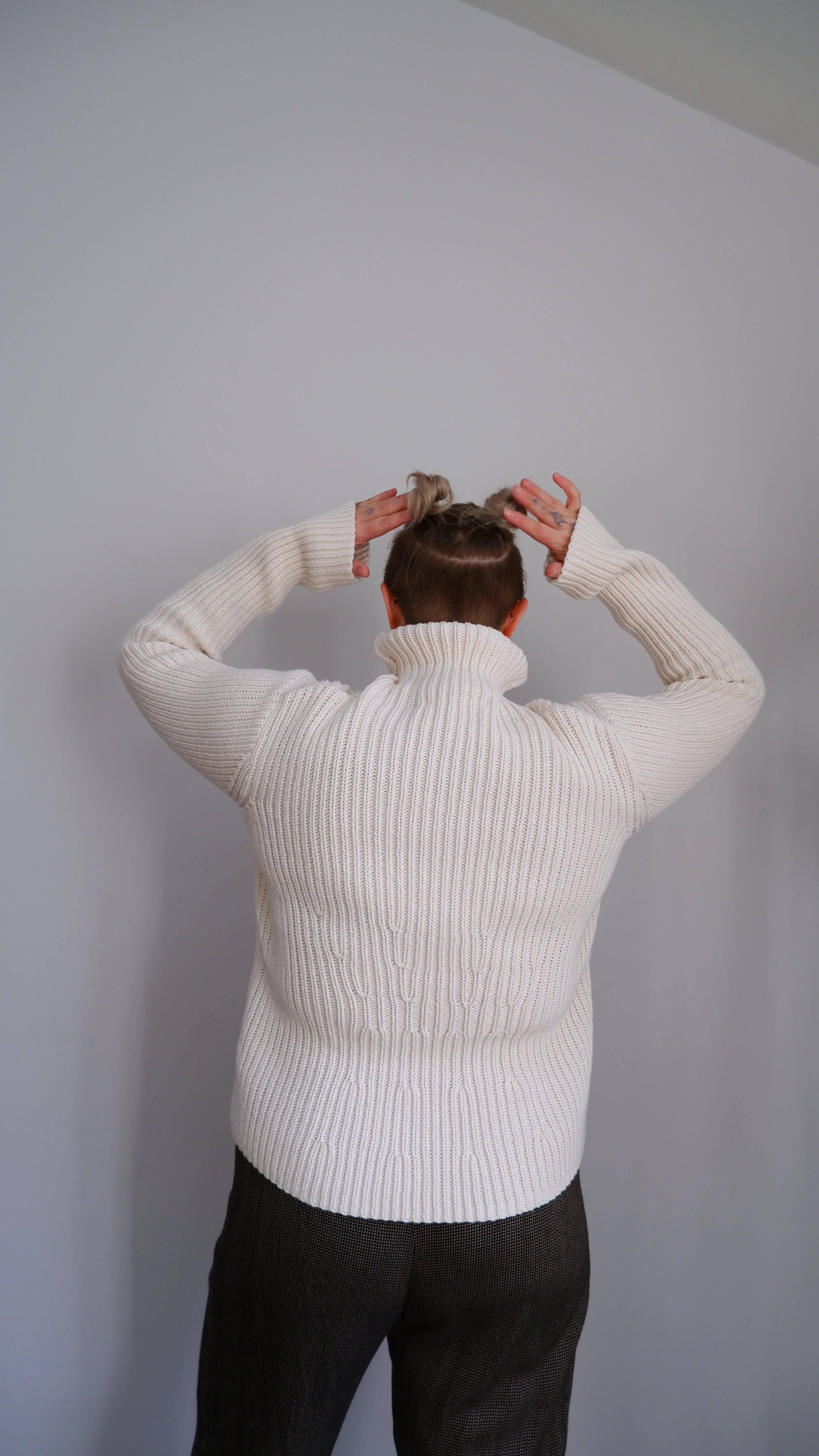 Part Two Chunky Ribbed Turtleneck - L