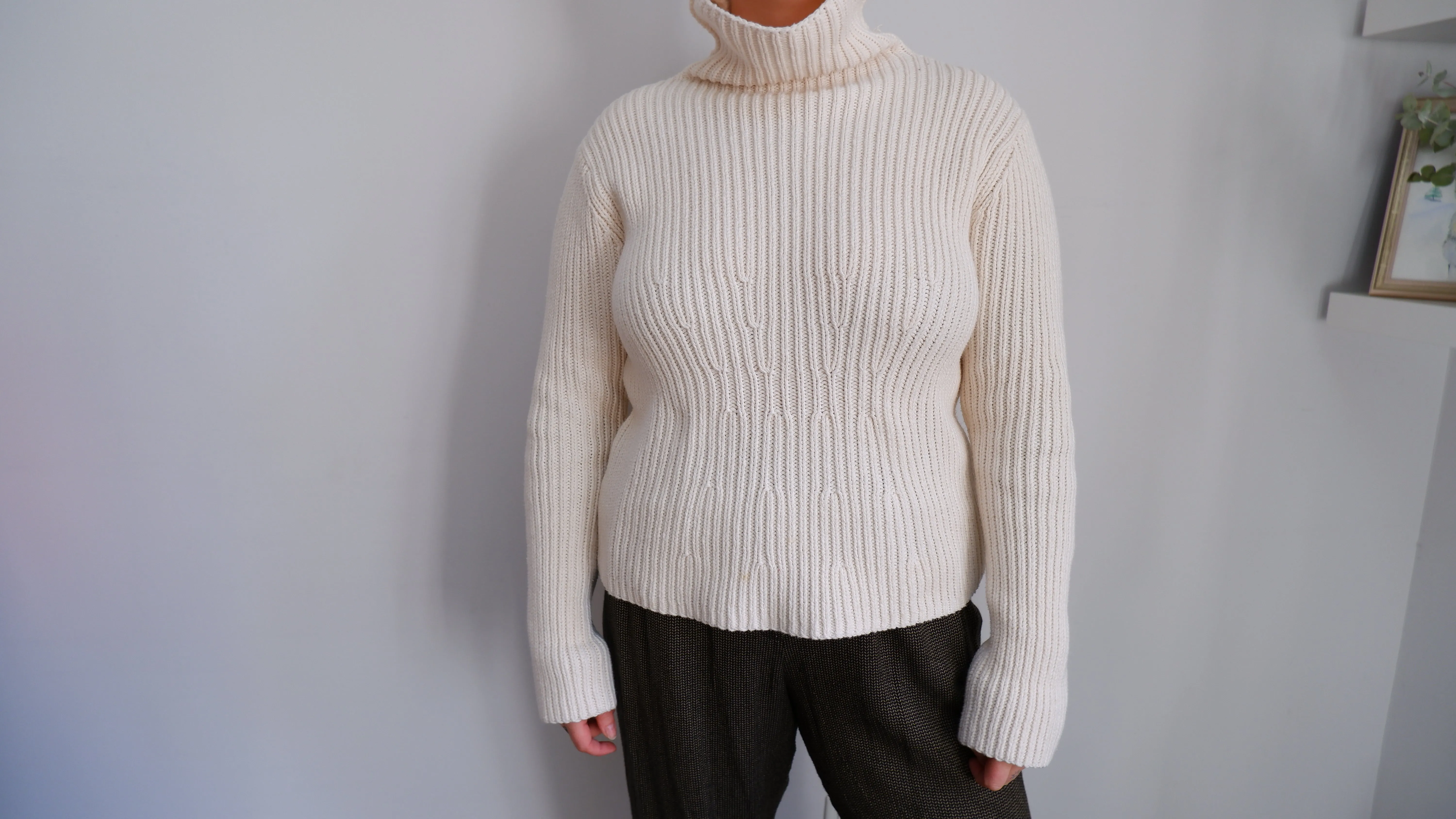 Part Two Chunky Ribbed Turtleneck - L