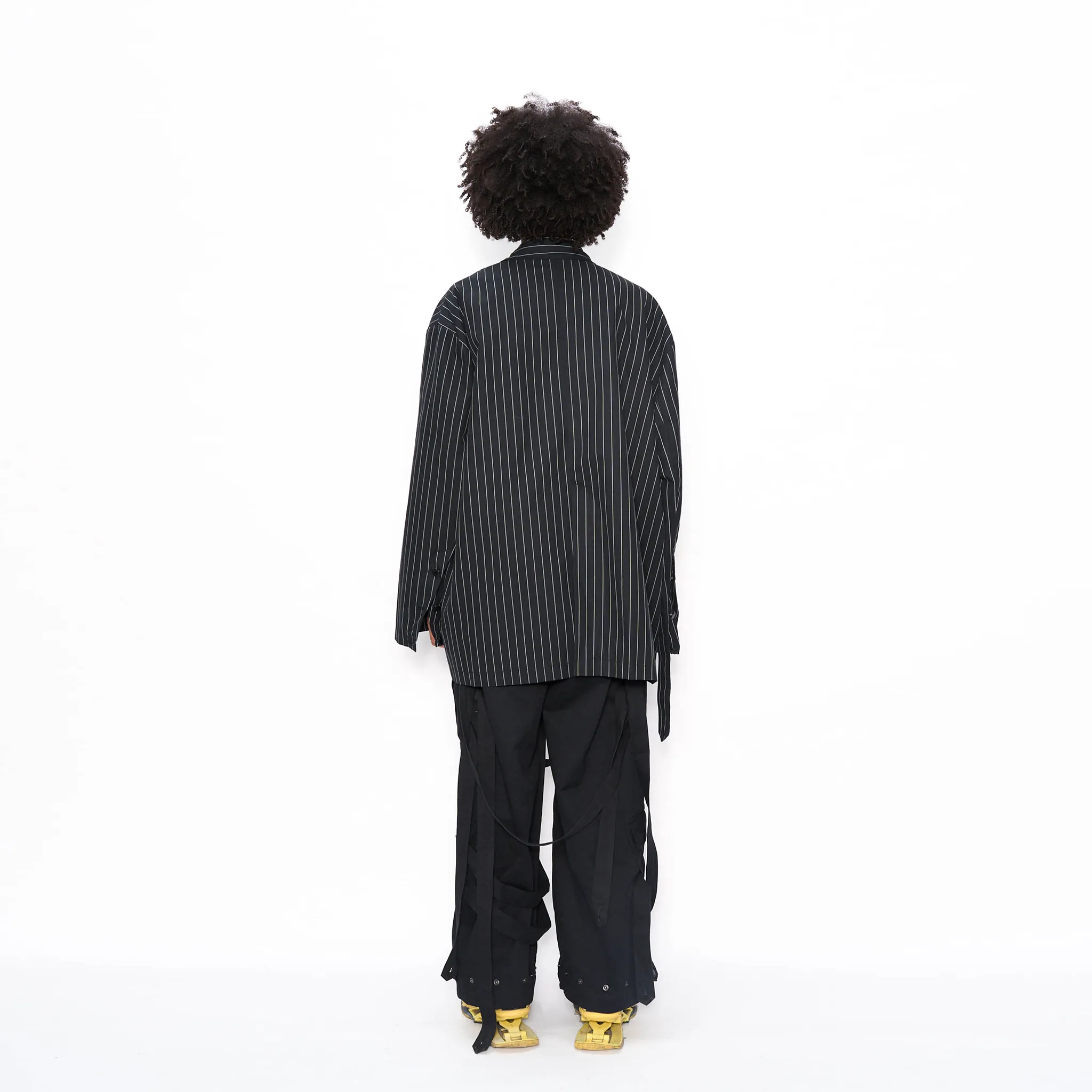 Pinstripe Kimono Jacket