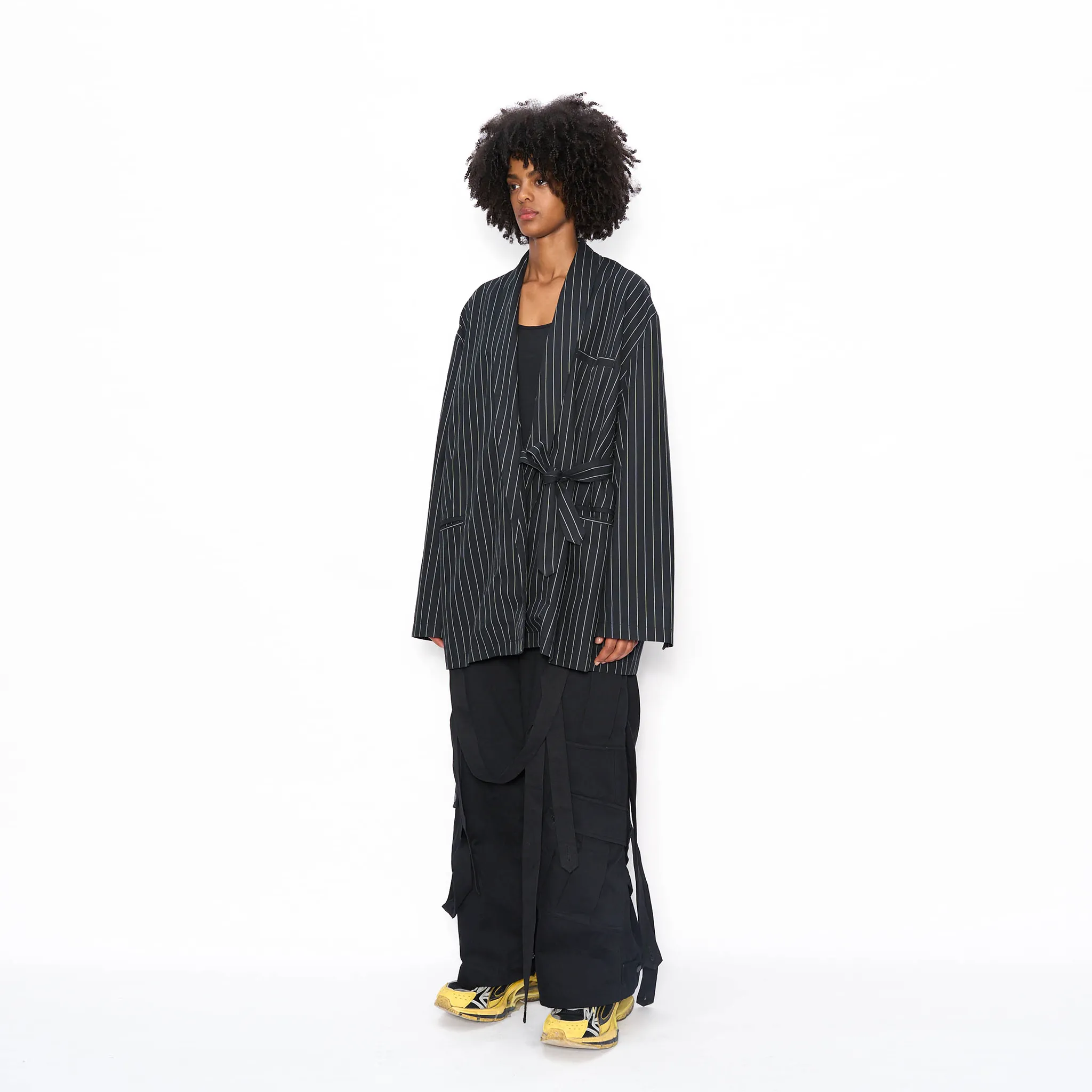 Pinstripe Kimono Jacket