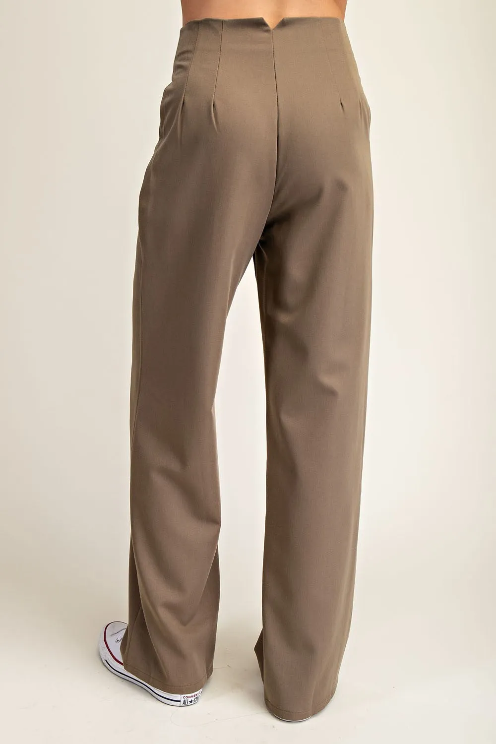 Pleated High Waist Pant