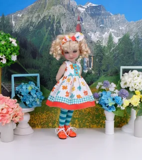 Pretty Pinwheel - dress with boots for Ruby Red Fashion Friends doll