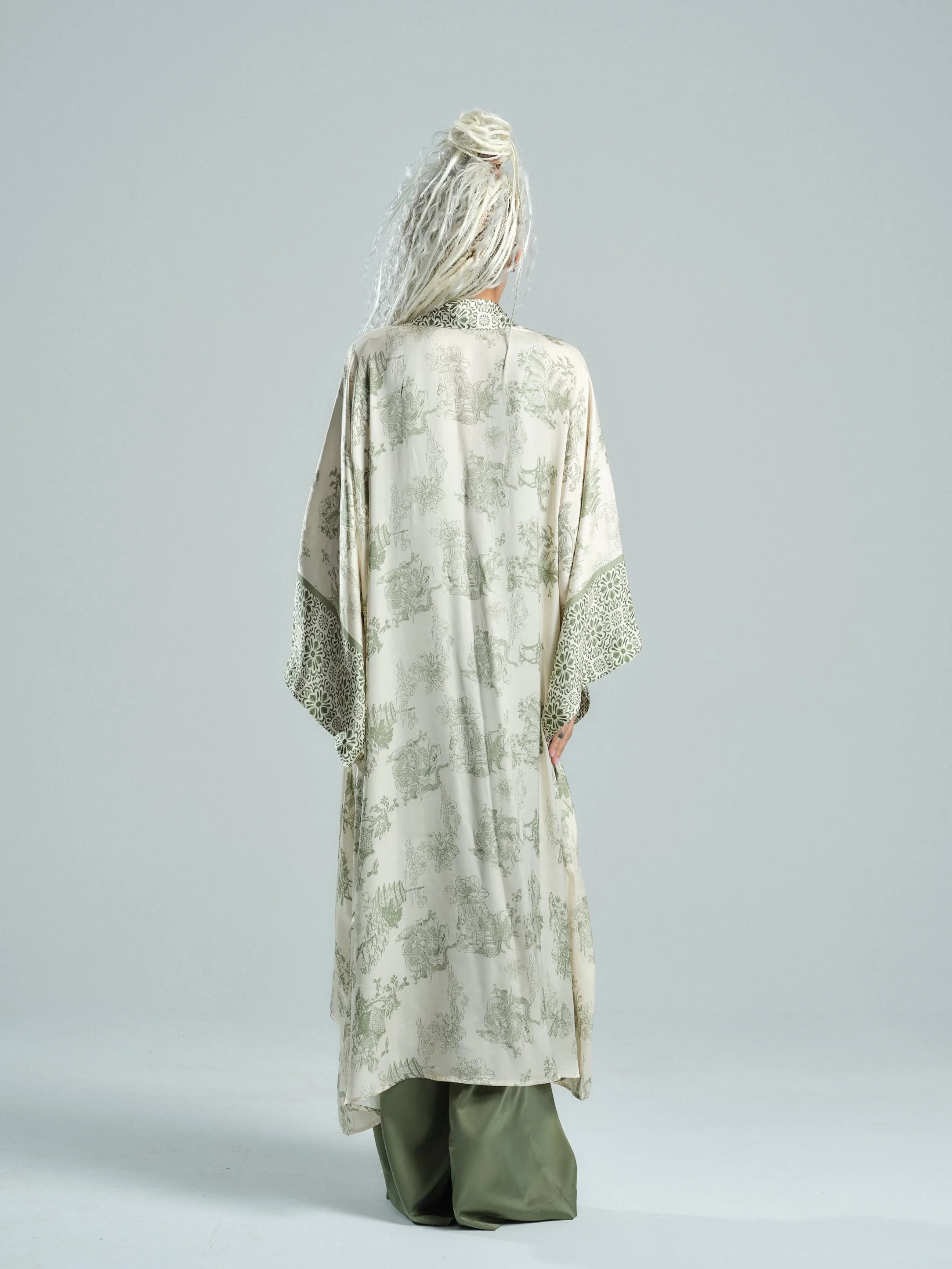 Printed Kimono Robe