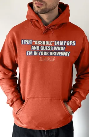 Put "asshole" in GPS Pullover Hoodie