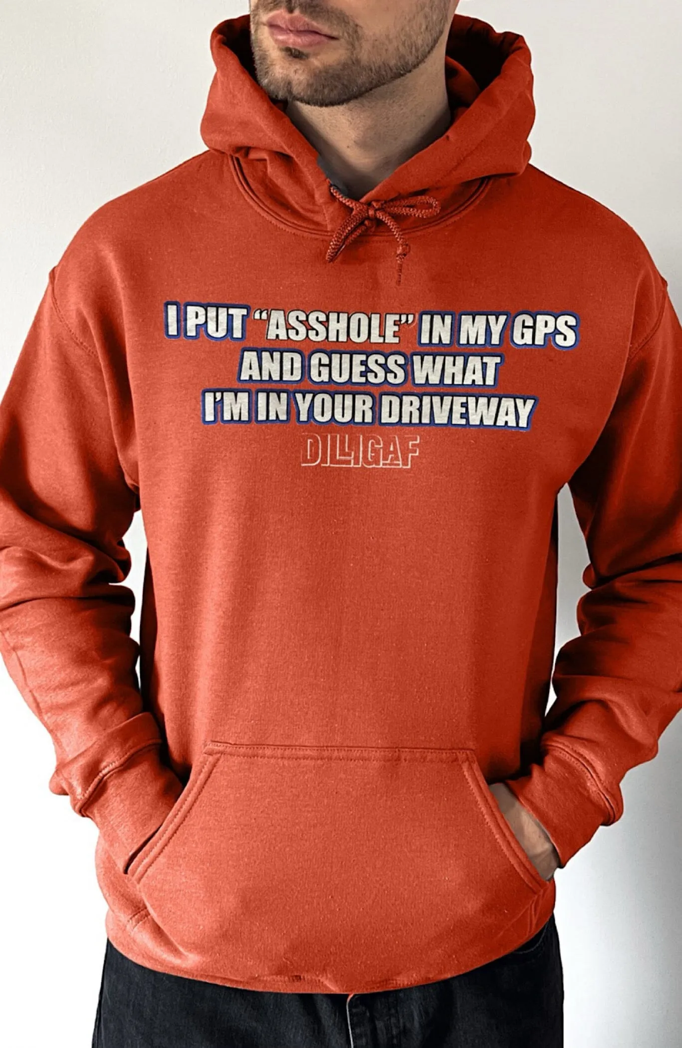 Put "asshole" in GPS Pullover Hoodie