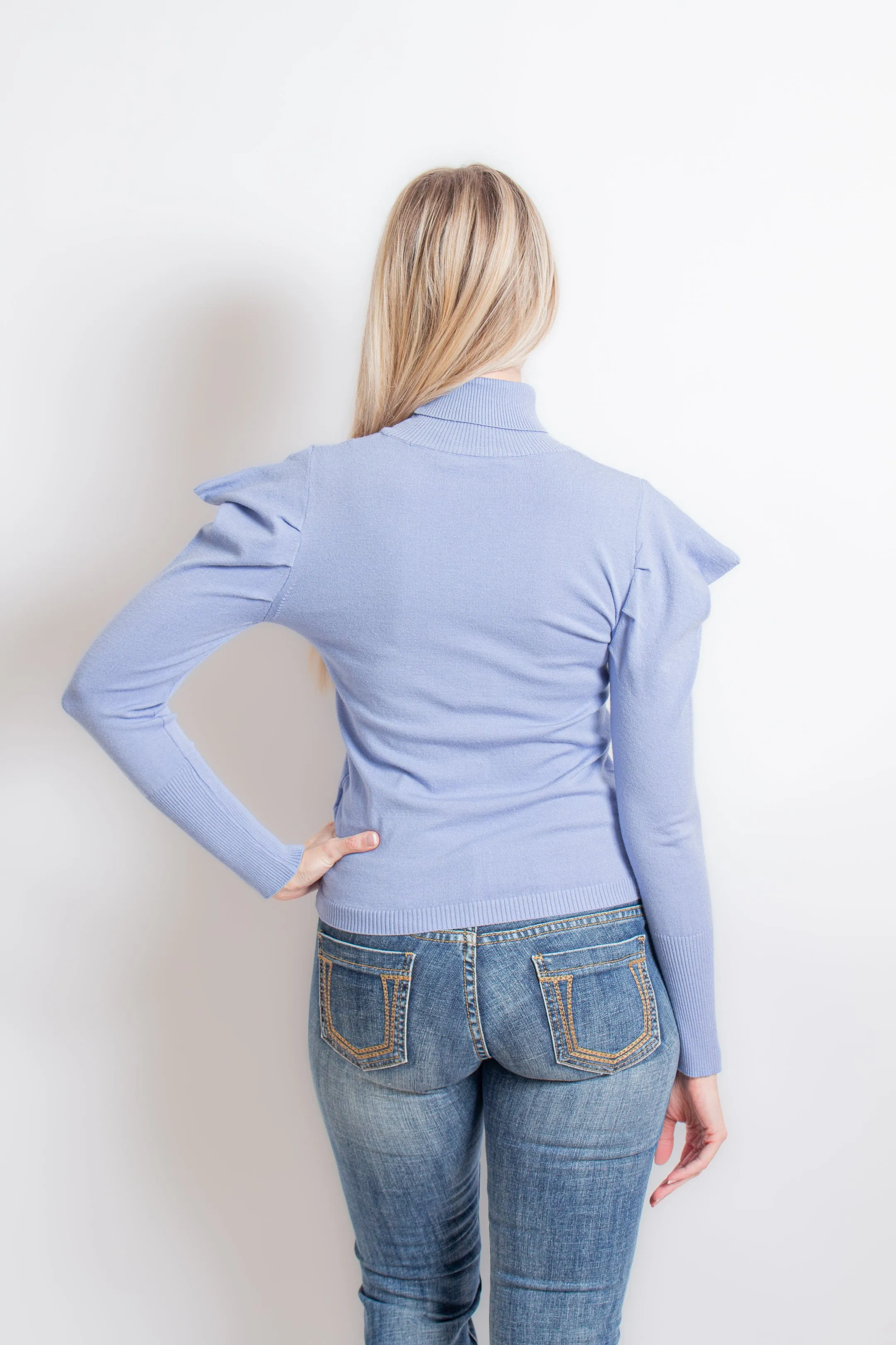 "Aria Megan" Sky Sweater
