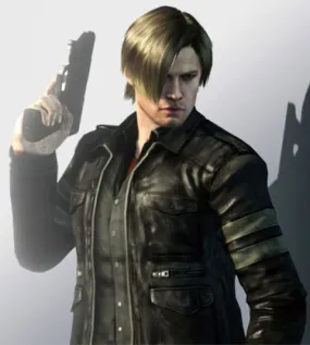 Resident Evil 6 Leon Kennedy Leather Jacket - Ljh0754