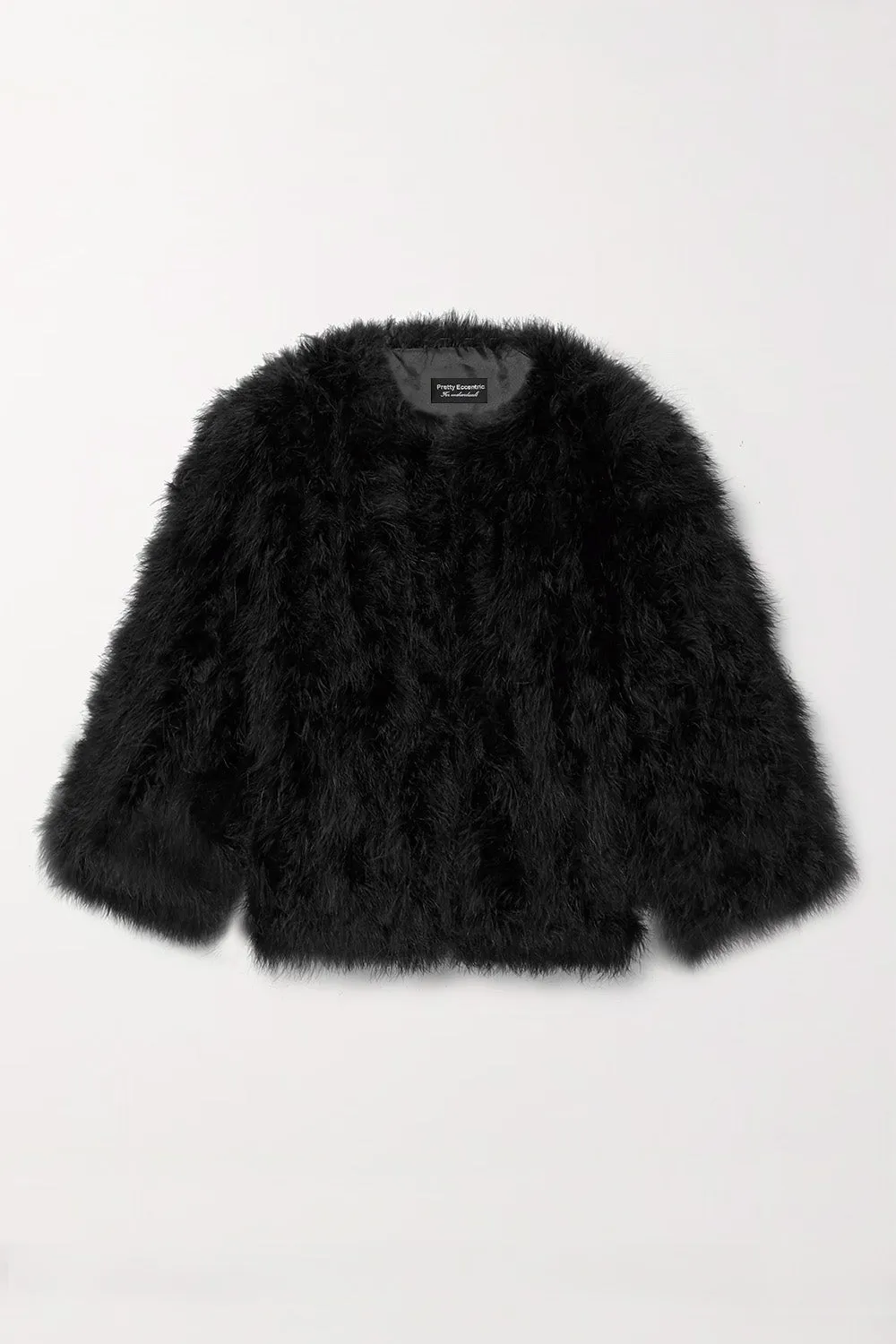 Roxy feather jacket in black