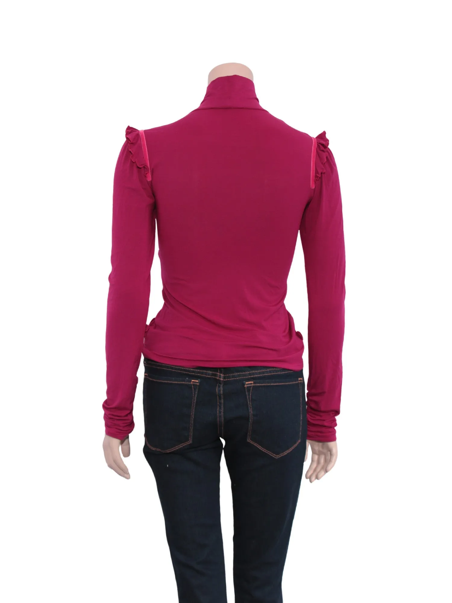 Ruffle Turtleneck