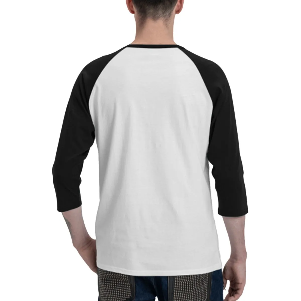 Sarcastic Sasquatch “Give Sasquatch a fish...”  3/4 Sleeve Cotton Baseball Shirt