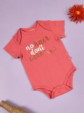 Short Sleeve Lap Shoulder Pink Bodysuit For Baby Girl