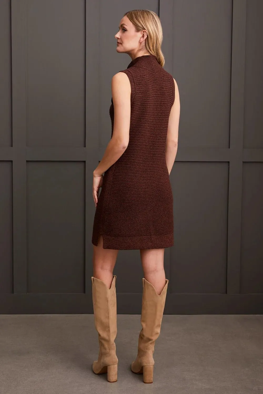 Sleeveless Sweater Dress