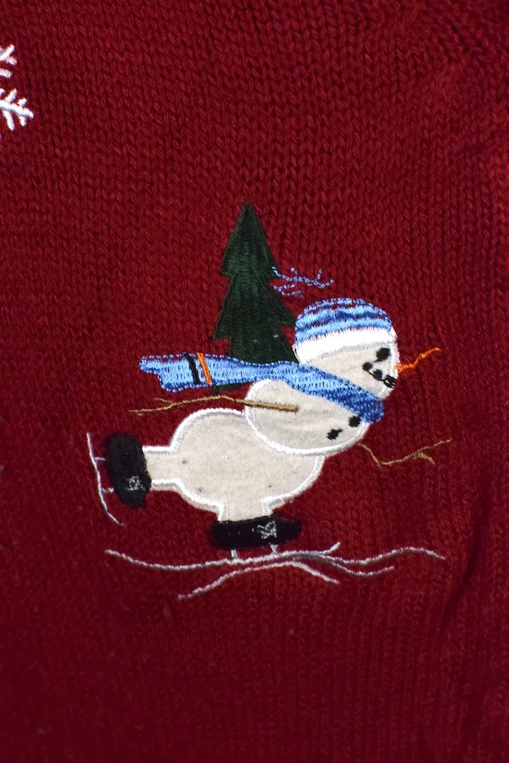 Snowman Knitted Vest