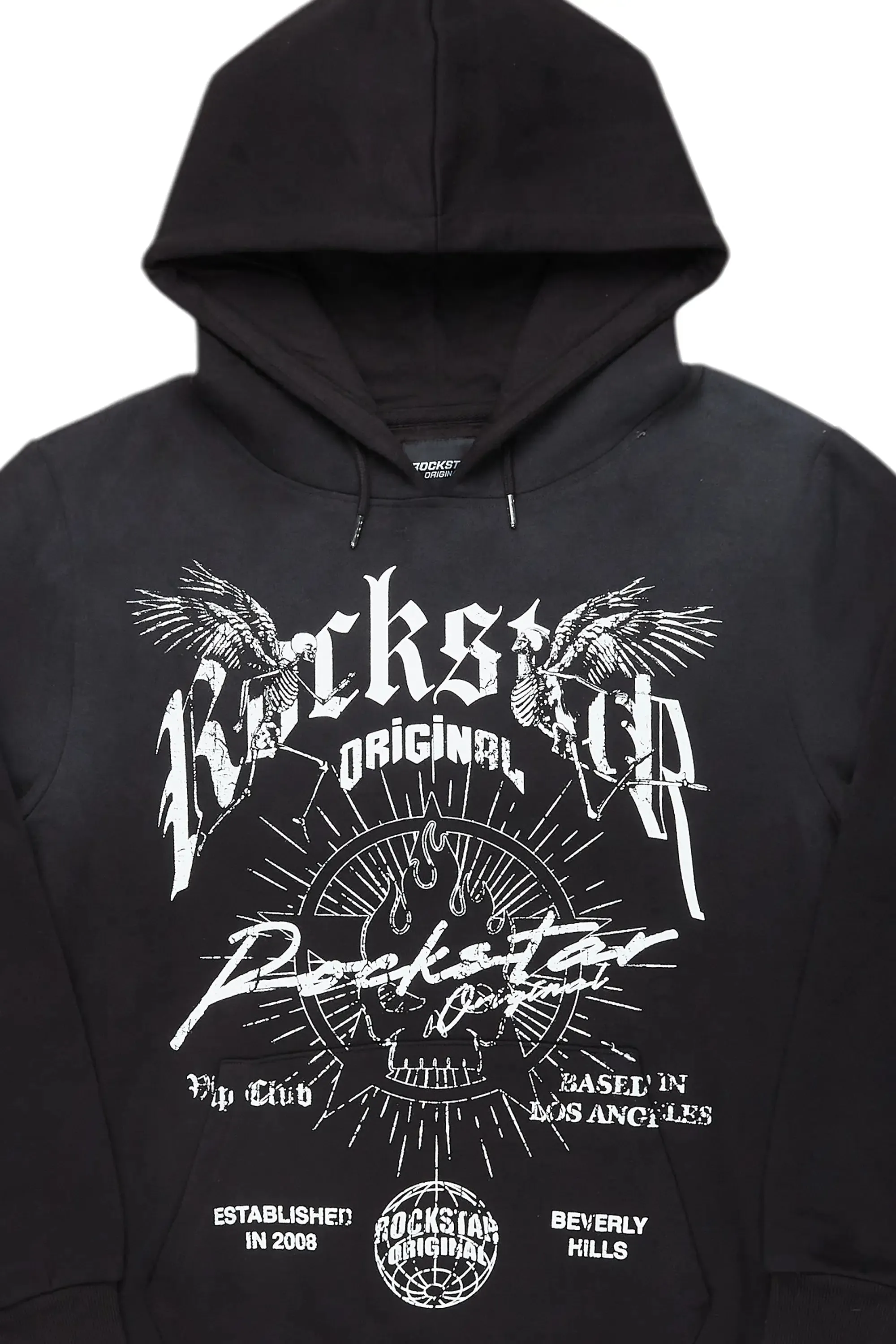 Tally Black Graphic Hoodie