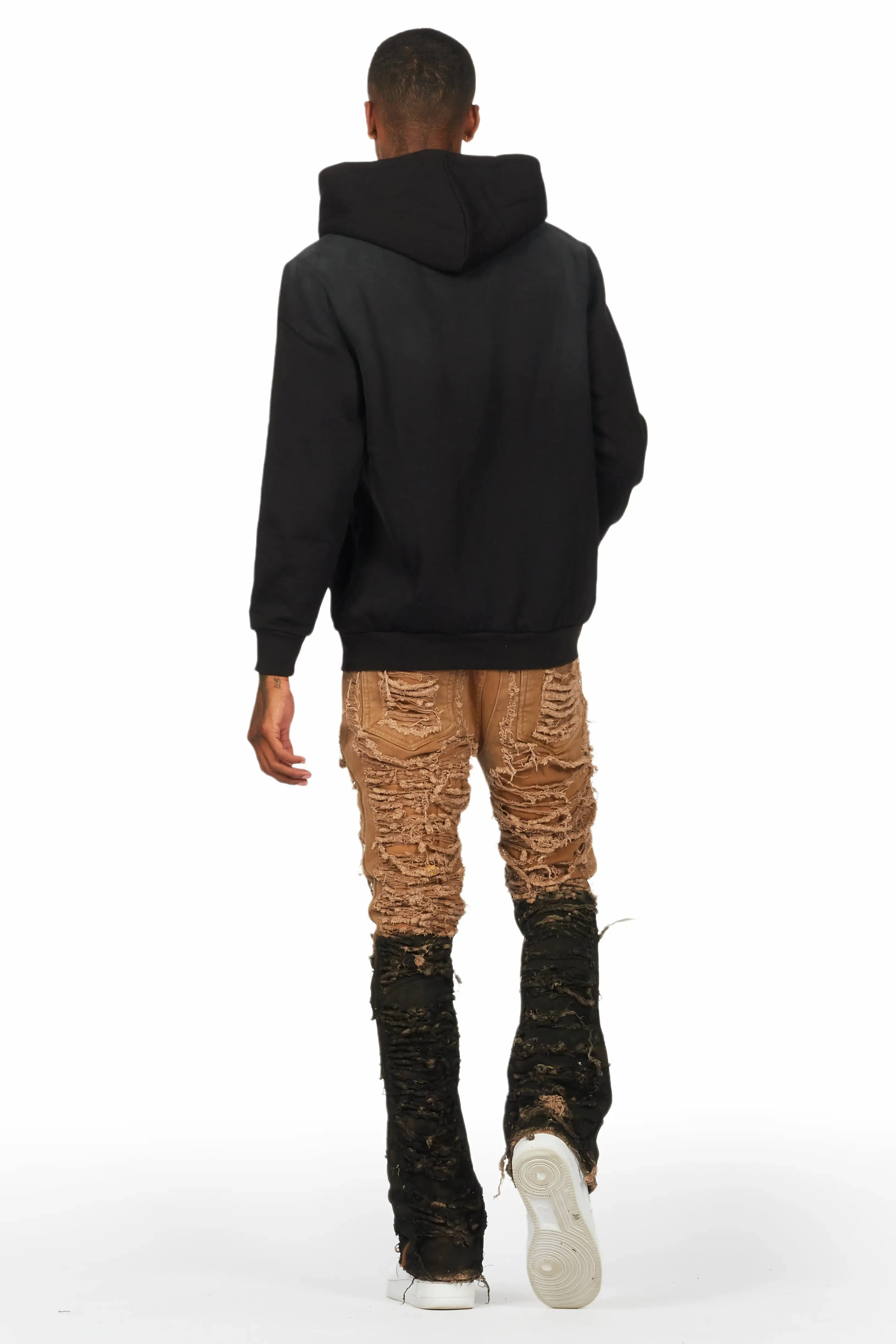 Tally Black Graphic Hoodie