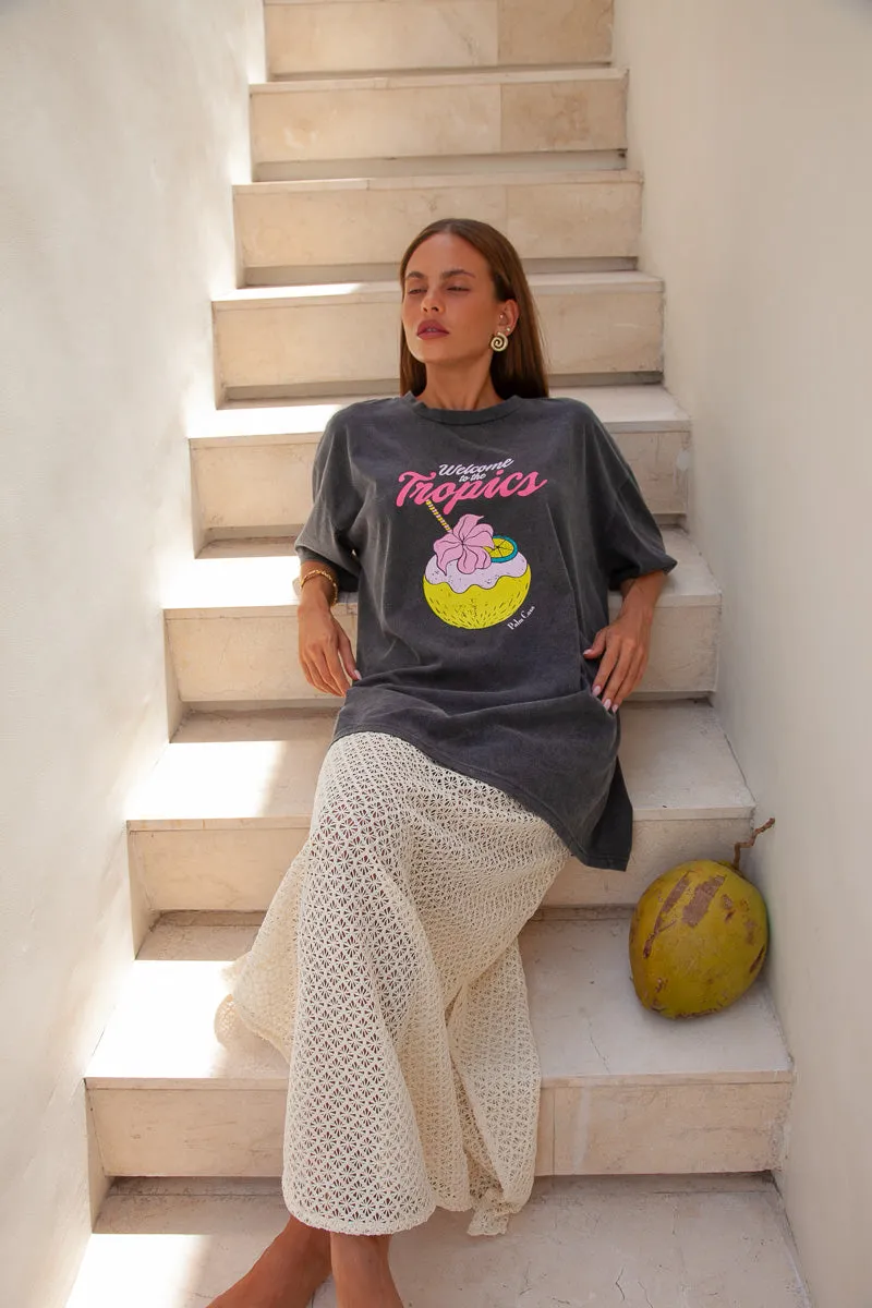Tropics T-Shirt Vintage Black | W/S Pack of 5