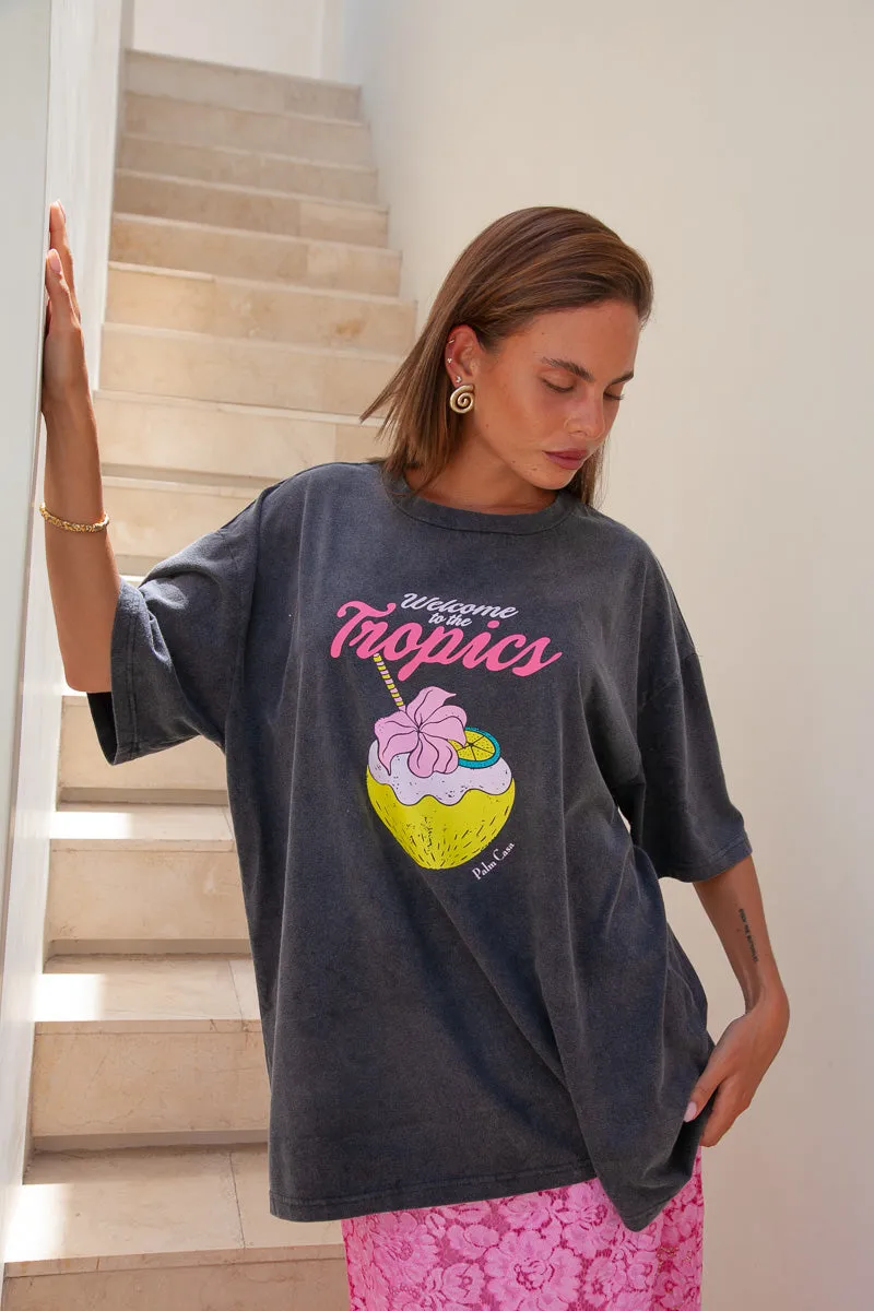 Tropics T-Shirt Vintage Black | W/S Pack of 5