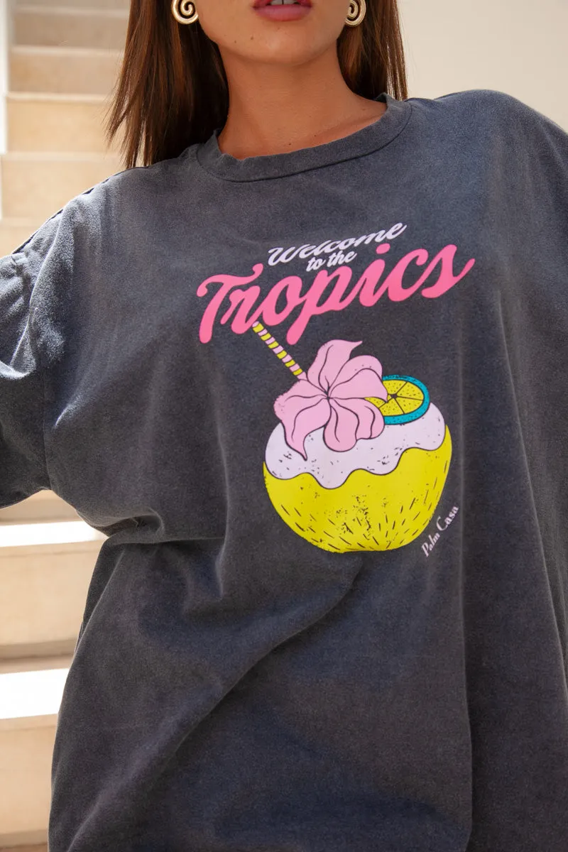 Tropics T-Shirt Vintage Black | W/S Pack of 5