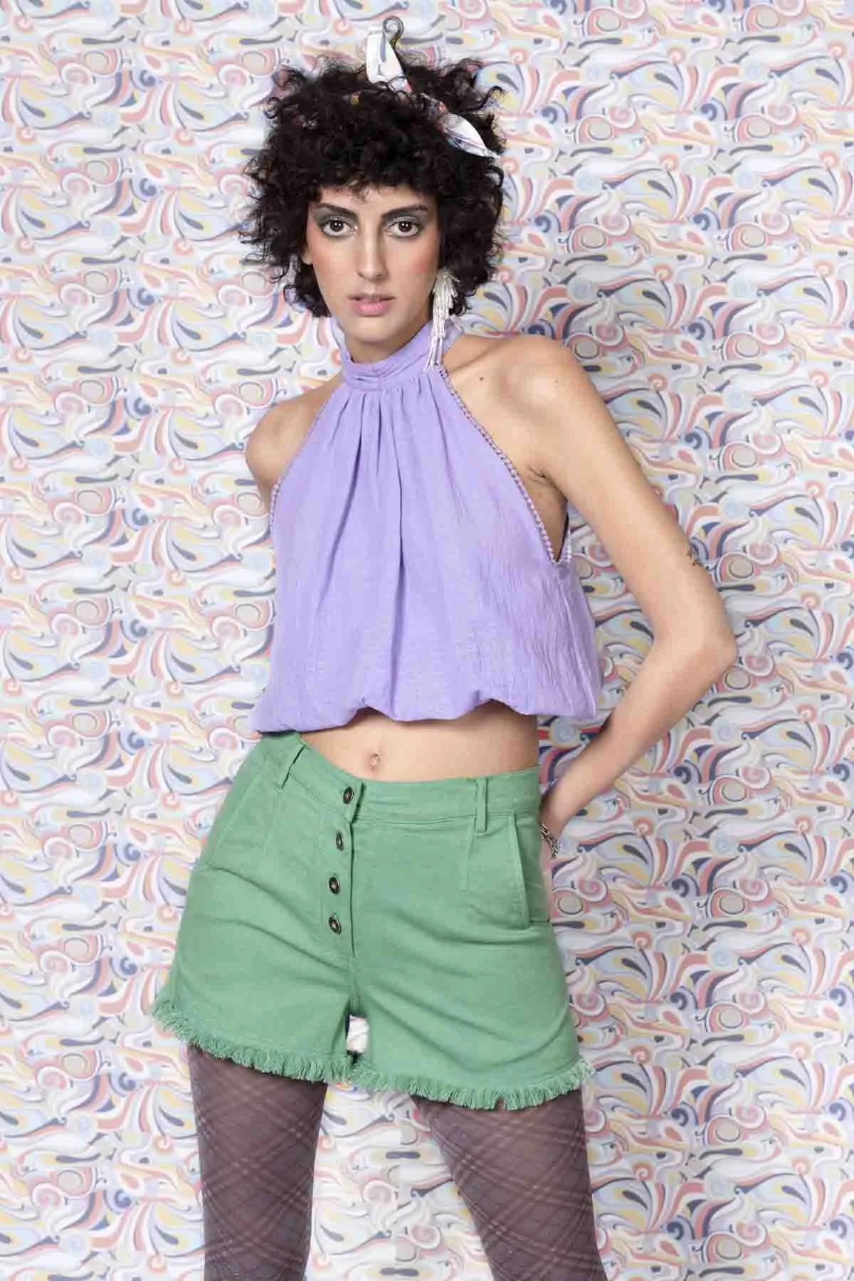 Turtle Neck Balloon Top