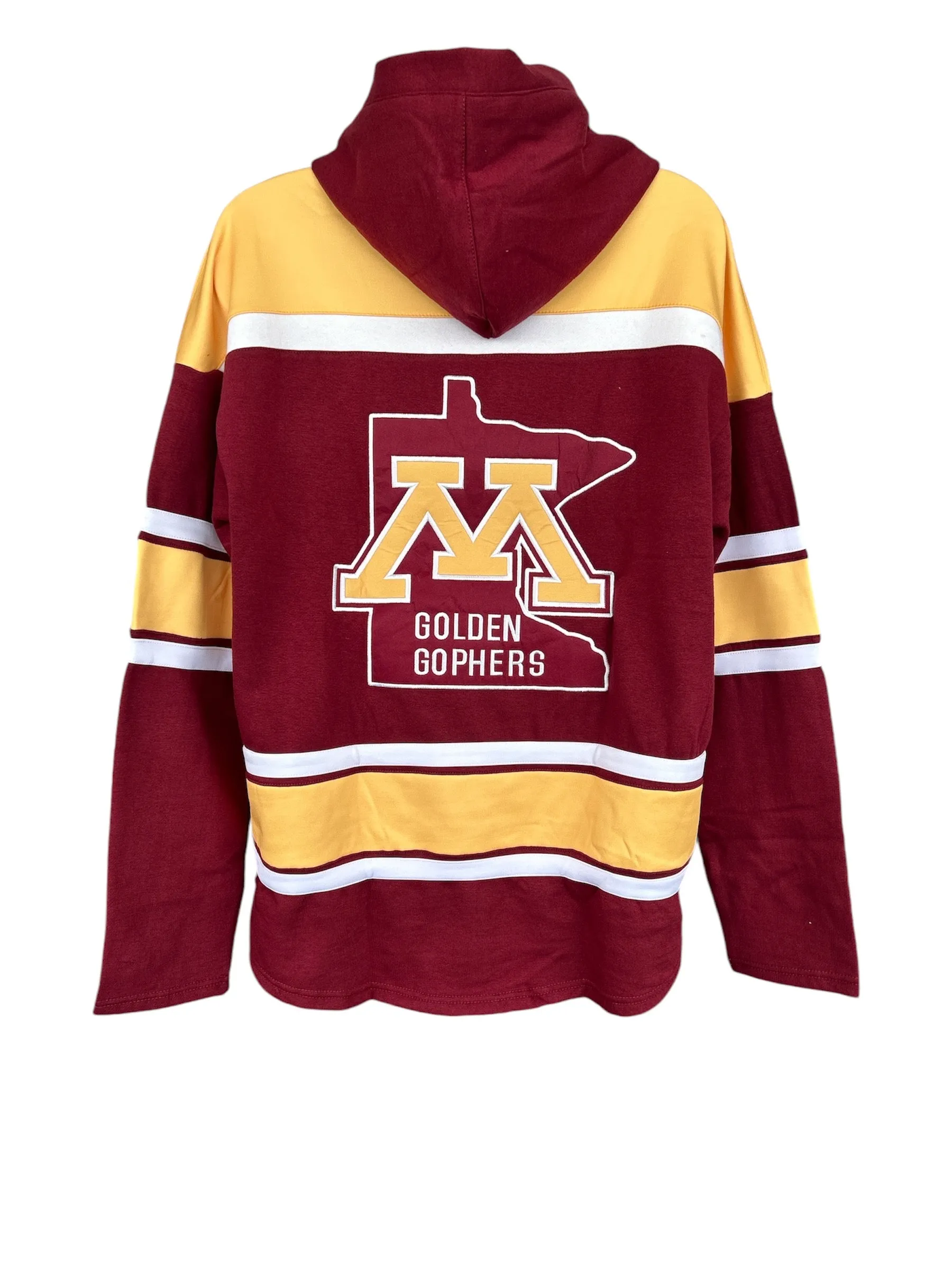 University of Minnesota Golden Gophers Official Hockey Embroidered Lace Hoody IN STOCK 3/15