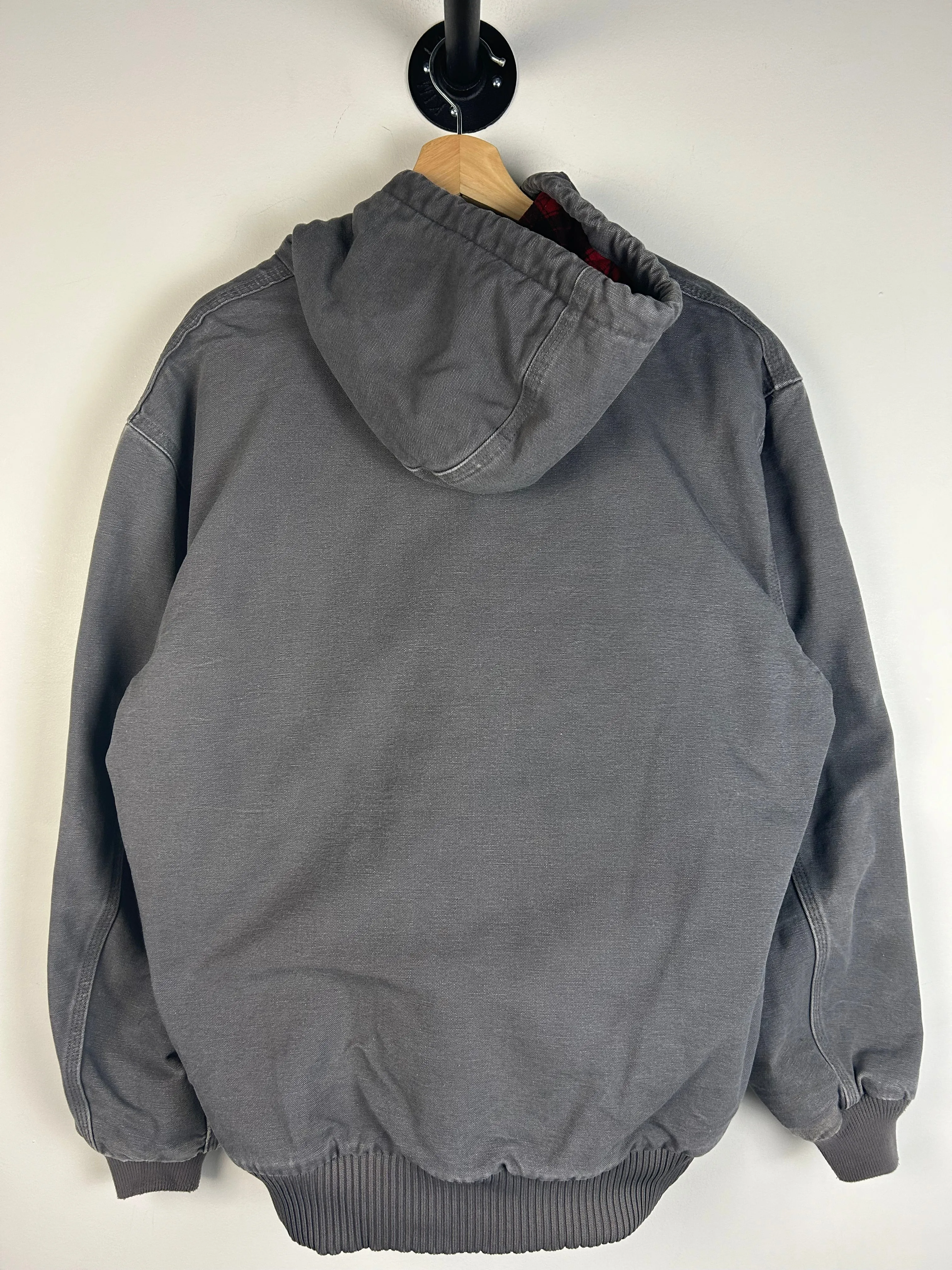 Vintage Carhartt Active Hooded Blanket Lined Grey Jacket 101074035