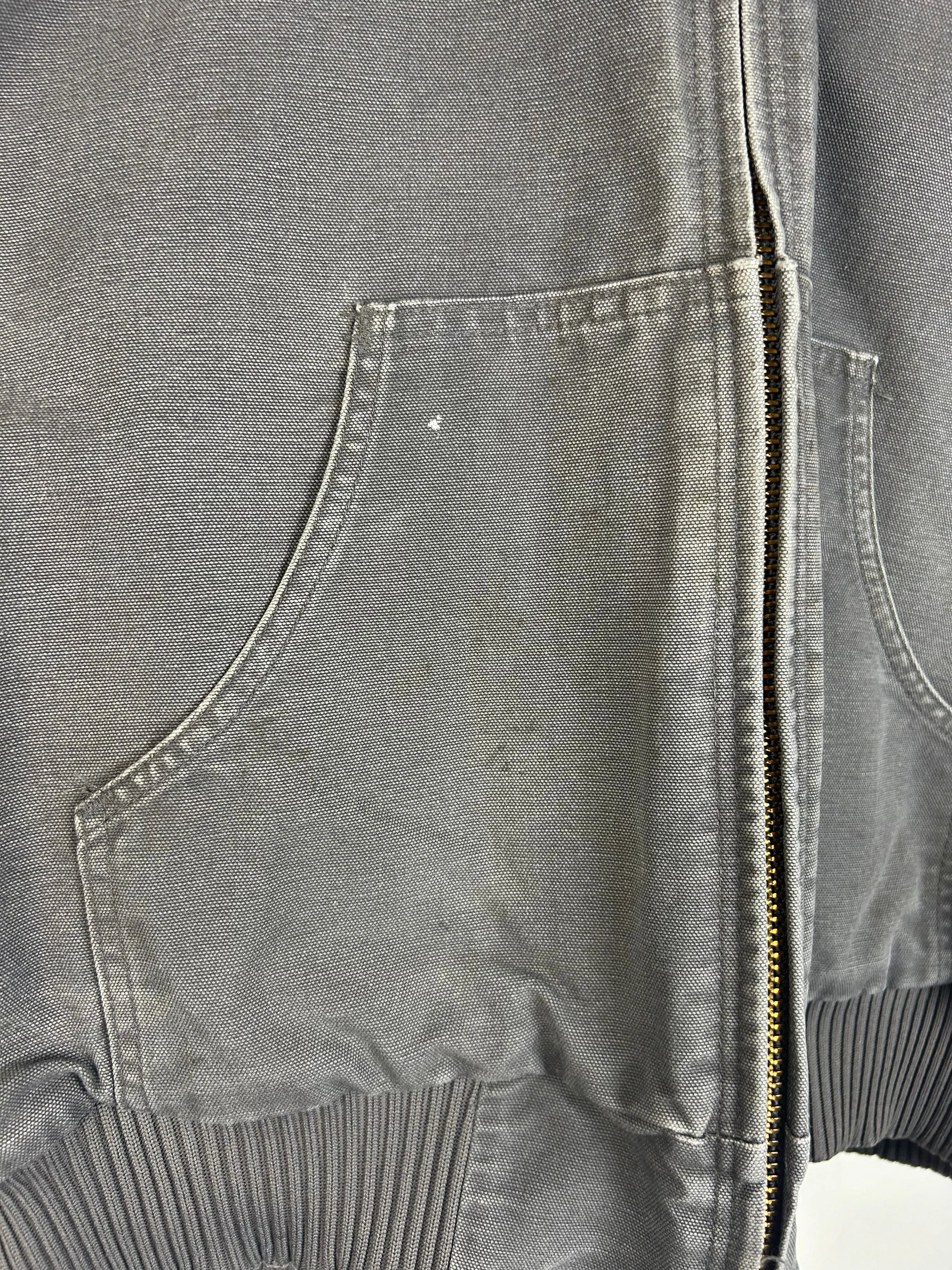 Vintage Carhartt Active Hooded Blanket Lined Grey Jacket 101074035