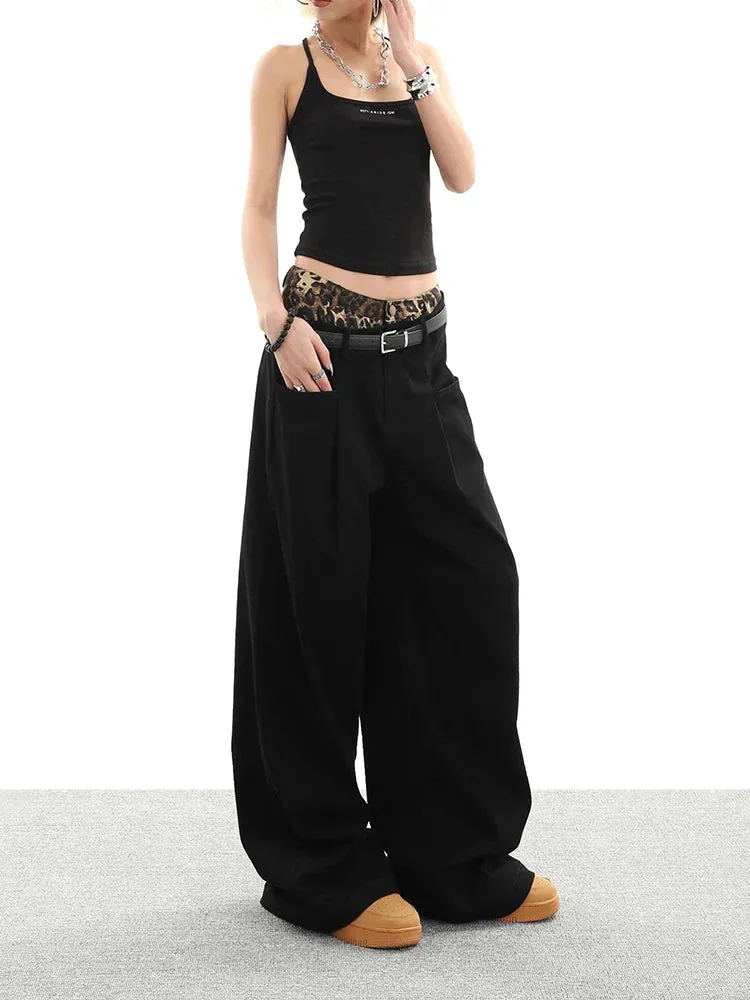 Vintage Streetwear High Waist Wide Leg Denim Jeans