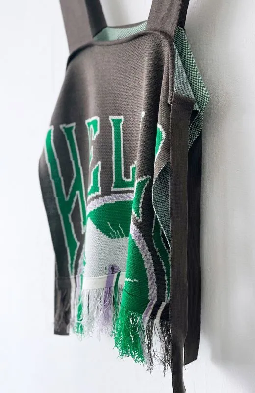 White Cat Hello Fringe Vest