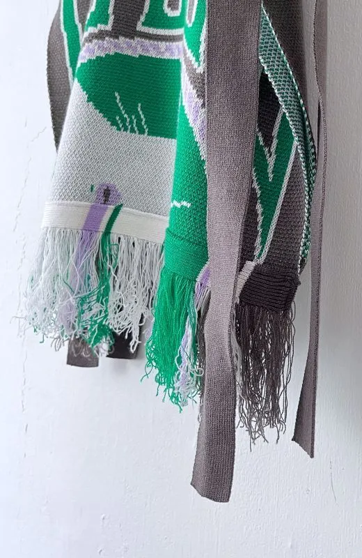 White Cat Hello Fringe Vest