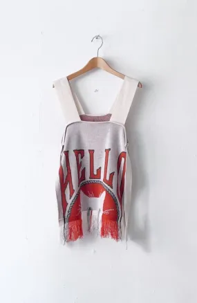White Cat Hello Fringe Vest