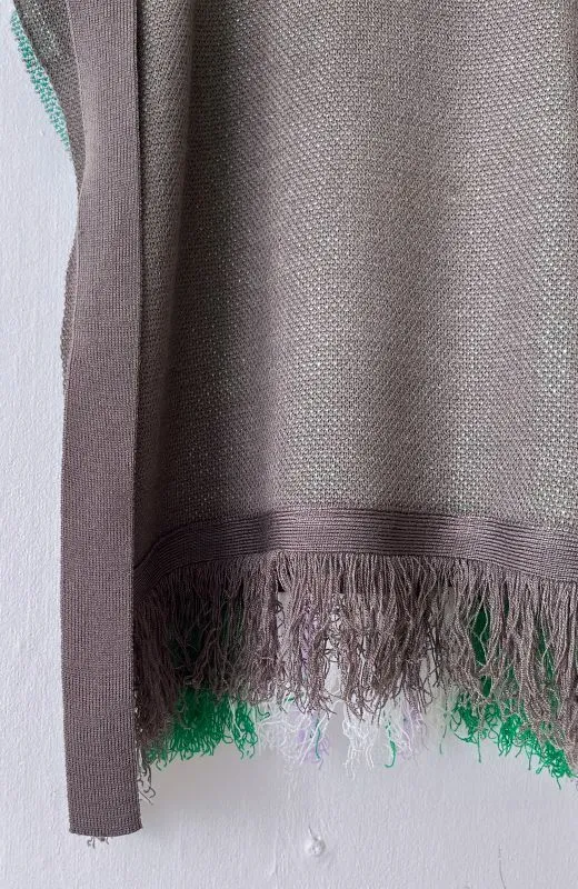 White Cat Hello Fringe Vest