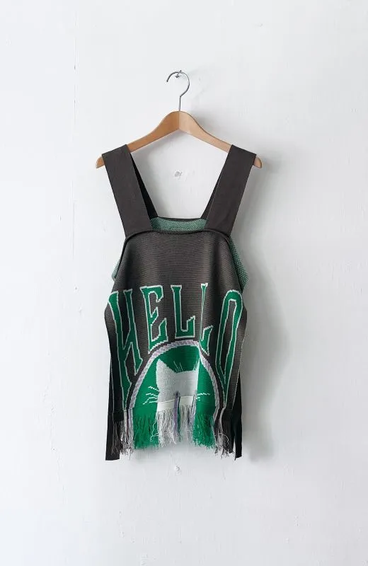 White Cat Hello Fringe Vest