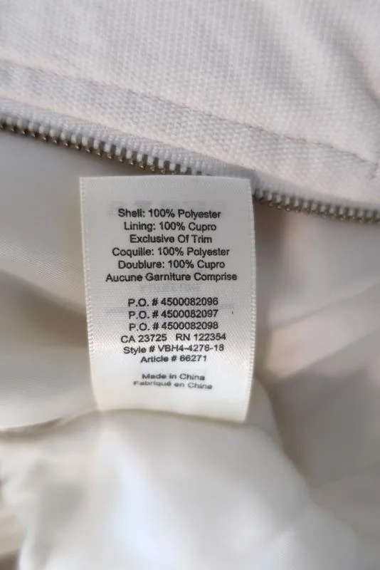 Wilfred Cropped Bomber Jacket Cream Polyester Size Small