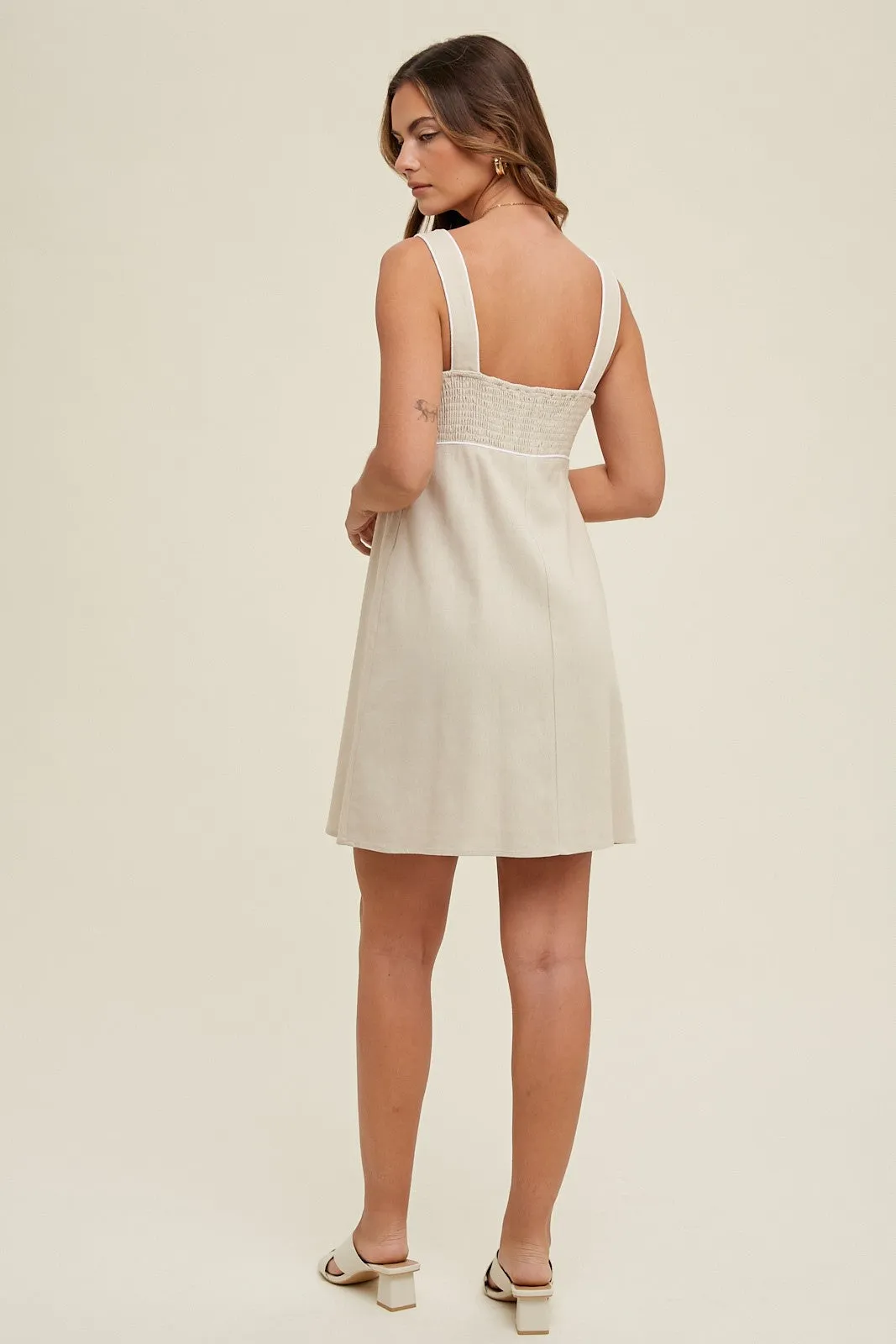 Wilker Linen Mini Dress