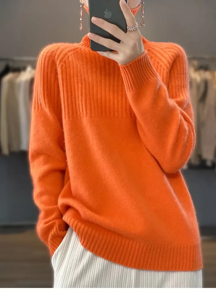 Women's Cashmere Sweater Turtleneck